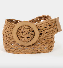 Load image into Gallery viewer, Round Buckle Braided Belt