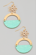 Load image into Gallery viewer, Round Drop Earrings - More Colors Available
