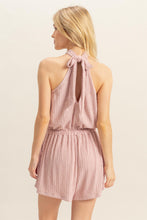 Load image into Gallery viewer, Halter-Neck Open-Back Romper in Mauve
