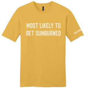 Most Likely To Get Sunburned Adult T-Shirt