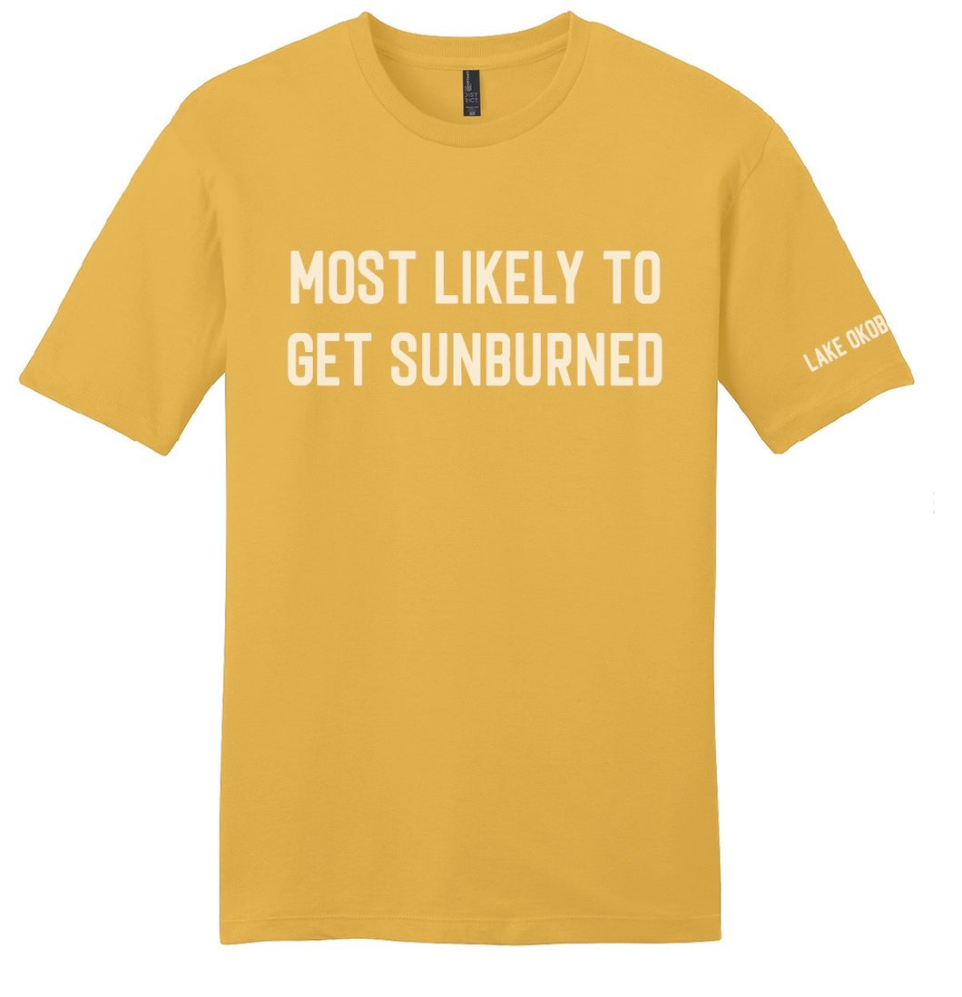 Most Likely To Get Sunburned Adult T-Shirt