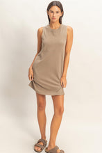 Load image into Gallery viewer, Pigment Dyed Sleeveless Mini Dress - More Colors Available

