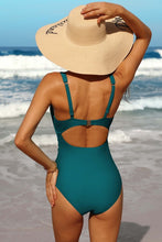 Load image into Gallery viewer, Backless Monokini in Teal
