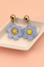 Load image into Gallery viewer, Smiley Flower Post Earrings - More Colors Available
