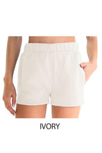 Load image into Gallery viewer, High Waist Basic Fleece Shorts  - More Colors Available
