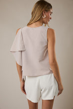 Load image into Gallery viewer, Sleeveless Top with Asymmetrical Detail - More Color Available

