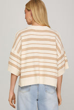 Load image into Gallery viewer, Drop Half Sleeve Round Neck Sweater Top
