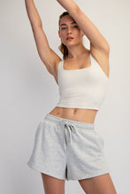 Load image into Gallery viewer, French Terry Playful Shorts in Heather Gray
