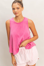 Load image into Gallery viewer, Sleeveless Raw Edged Top - More Colors Avaiable
