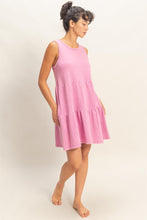 Load image into Gallery viewer, Sleeveless Crewneck Tiered Mini Dress - More Colors Available
