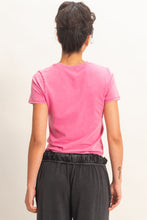 Load image into Gallery viewer, Mineral Washed Short Sleeve Crew Neck Top - More Colors Available
