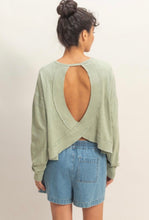 Load image into Gallery viewer, Open Back Long-Sleeve Top - More Colors Available
