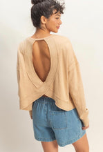 Load image into Gallery viewer, Open Back Long-Sleeve Top - More Colors Available
