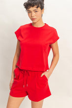 Load image into Gallery viewer, Cap Sleeve Boxy Top &amp; Shorts Set - More Colors Available
