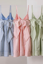 Load image into Gallery viewer, Stripe Bow Babydoll Sundress - More Colors Available
