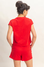 Load image into Gallery viewer, Cap Sleeve Boxy Top &amp; Shorts Set - More Colors Available
