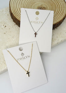 Classic Mini Cross Necklace - More Colors Available