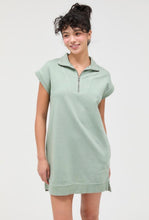 Load image into Gallery viewer, Half Zip Mock Neck Mini Dress - More Colors Available
