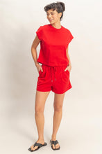 Load image into Gallery viewer, Cap Sleeve Boxy Top &amp; Shorts Set - More Colors Available
