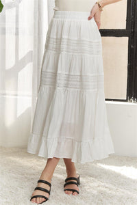Midi Tiered Skirt
