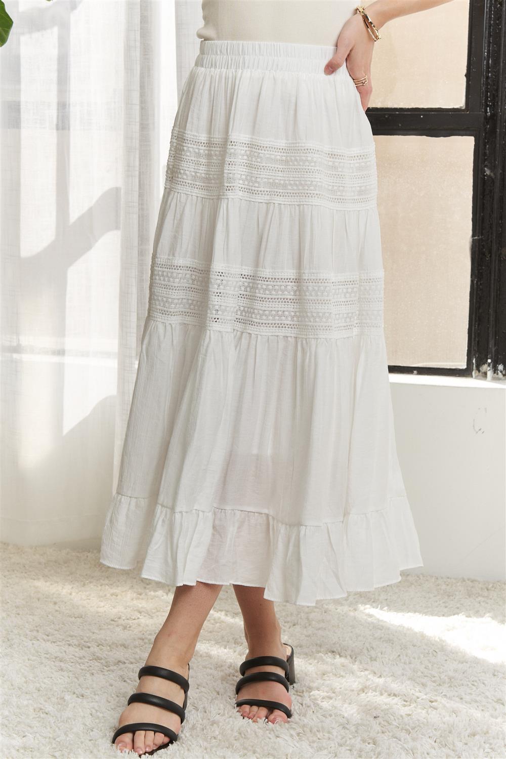 Midi Tiered Skirt