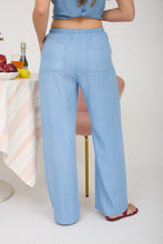 Load image into Gallery viewer, Chambray Sleeveless Top and Pant Set

