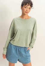 Load image into Gallery viewer, Open Back Long-Sleeve Top - More Colors Available
