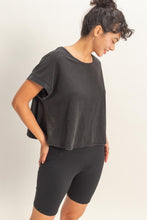Load image into Gallery viewer, Acid Washed Open Back Top - More Colors Available
