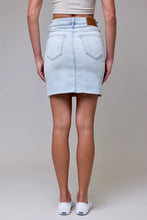 Load image into Gallery viewer, Hidden Denim Light Wash Mini Skirt
