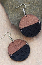 Load image into Gallery viewer, Wood Hemisphere Earrings - More Styles Available

