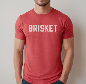"Brisket" Adult Short Sleeve TShirt in Red