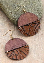 Load image into Gallery viewer, Wood Hemisphere Earrings - More Styles Available
