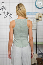 Load image into Gallery viewer, Washed Raw Edge Sleeveless Knit Tank - More Colors Available
