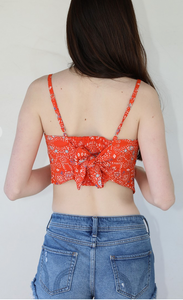 Printed Triangle Top