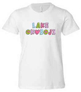 "Lake Okoboji" Youth T-Shirt (G5000B) - Multicolor