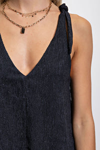 Illusion Jumpsuit w/ Shoulder Ties - More Colors Available