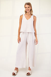 Illusion Jumpsuit w/ Shoulder Ties - More Colors Available