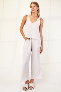 Illusion Jumpsuit w/ Shoulder Ties - More Colors Available