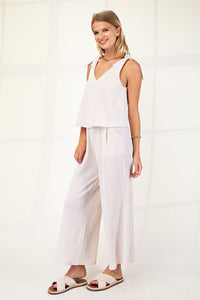 Illusion Jumpsuit w/ Shoulder Ties - More Colors Available