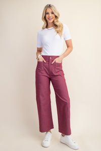 Ankle Cropped Pants - More Colors Available