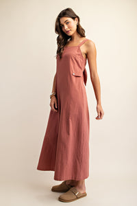 Wide Leg Jumpsuit w/ Back Tie