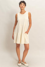 Load image into Gallery viewer, Sleeveless Crewneck Tiered Mini Dress - More Colors Available
