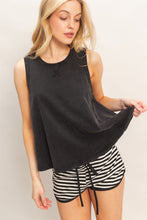 Load image into Gallery viewer, Sleeveless Raw Edged Top - More Colors Avaiable
