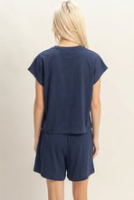 Load image into Gallery viewer, Cap Sleeve Boxy Top &amp; Shorts Set - More Colors Available
