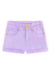 Girls Denim Shorts with Heart Pockets