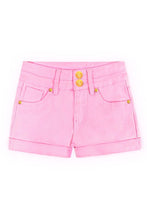 Load image into Gallery viewer, Girls Denim Shorts with Heart Pockets
