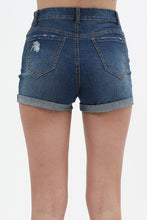 Load image into Gallery viewer, High-Rise Button Fly Denim Roll Up Shorts
