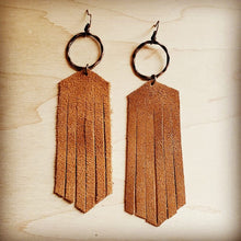 Load image into Gallery viewer, Leather Fringe Earrings - More Colors Available
