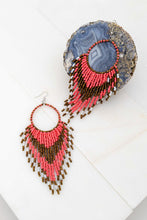 Load image into Gallery viewer, Boho Seedbead Hoop Earrings - More Colors Available
