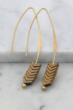 Load image into Gallery viewer, Arrow Stone Earrings
